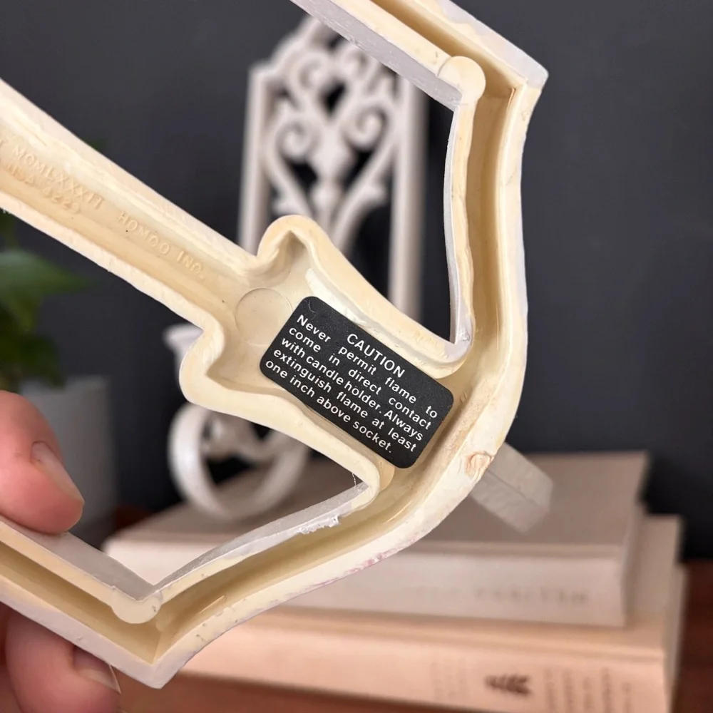 Elegant Cream Decorative Wall candle holder sconces - Pair
